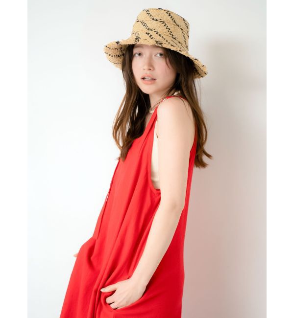 Ungrid「リネン混ショルダーデザインキャミワンピース」|ワンピース|