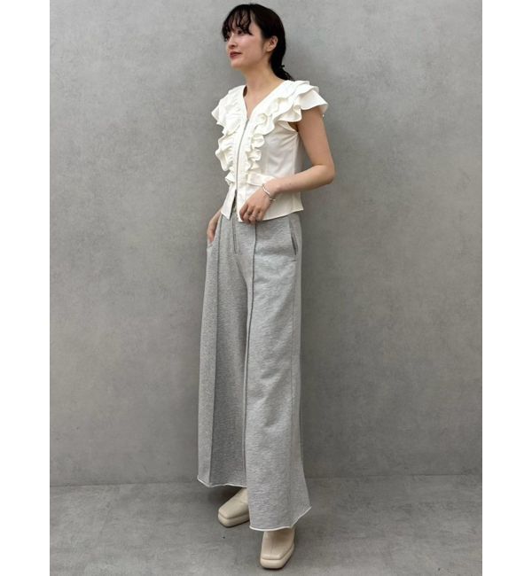 LAGUNAMOON「【追加生産】WZIPフリルブラウス」|シャツ・ブラウス|