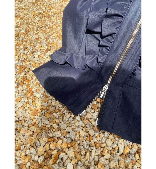 LAGUNAMOON「【追加生産】WZIPフリルブラウス」|シャツ・ブラウス|