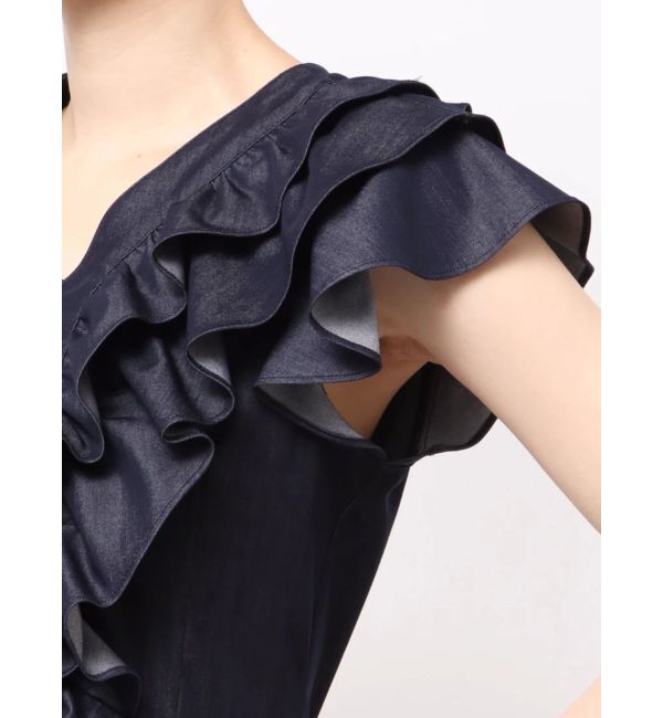 LAGUNAMOON「【追加生産】WZIPフリルブラウス」|シャツ・ブラウス|