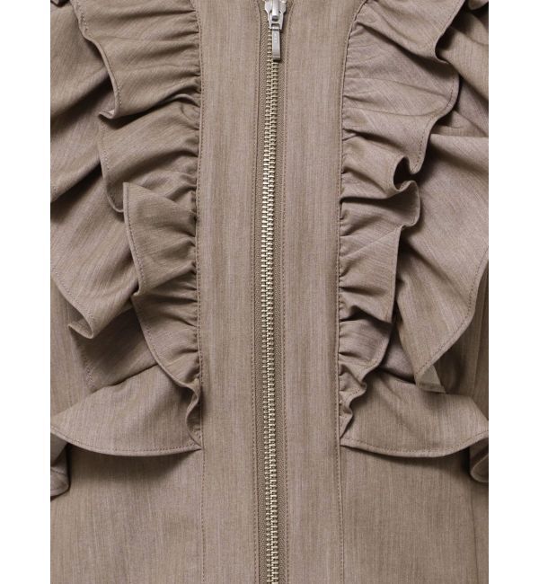 LAGUNAMOON「【追加生産】WZIPフリルブラウス」|シャツ・ブラウス|