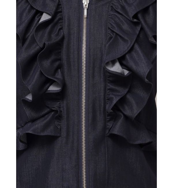 LAGUNAMOON「【追加生産】WZIPフリルブラウス」|シャツ・ブラウス|