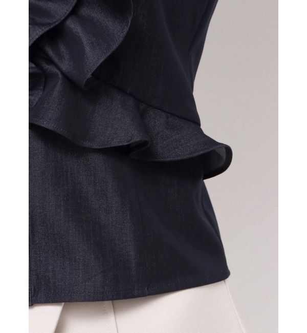 LAGUNAMOON「【追加生産】WZIPフリルブラウス」|シャツ・ブラウス|