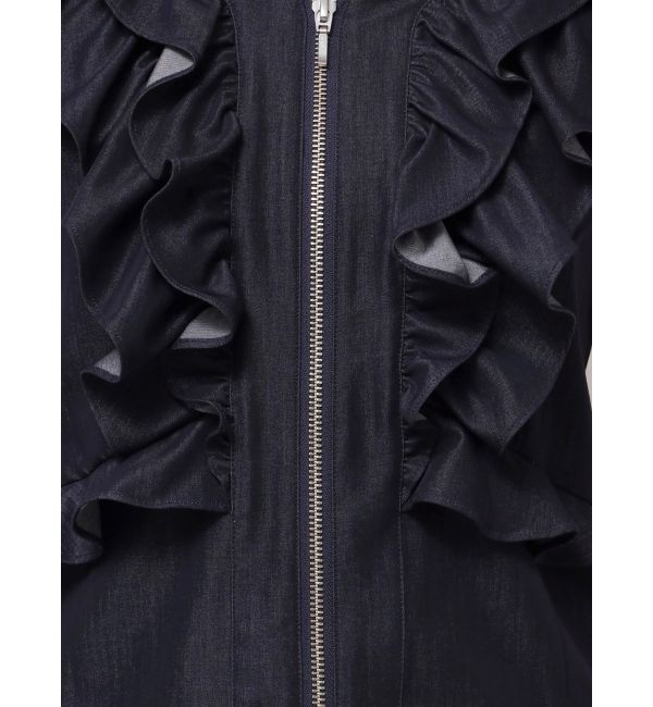 LAGUNAMOON「【追加生産】WZIPフリルブラウス」|シャツ・ブラウス|