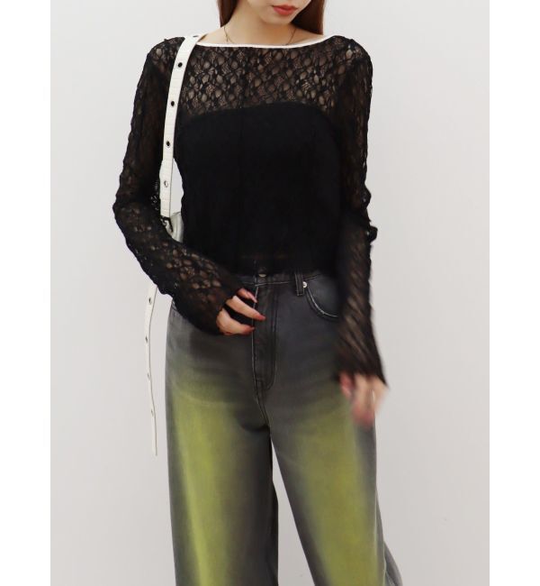 EVRIS「レースショートカーディガン」|カーディガン|