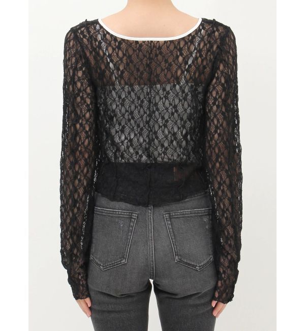 EVRIS「レースショートカーディガン」|カーディガン|