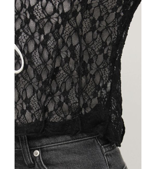 EVRIS「レースショートカーディガン」|カーディガン|