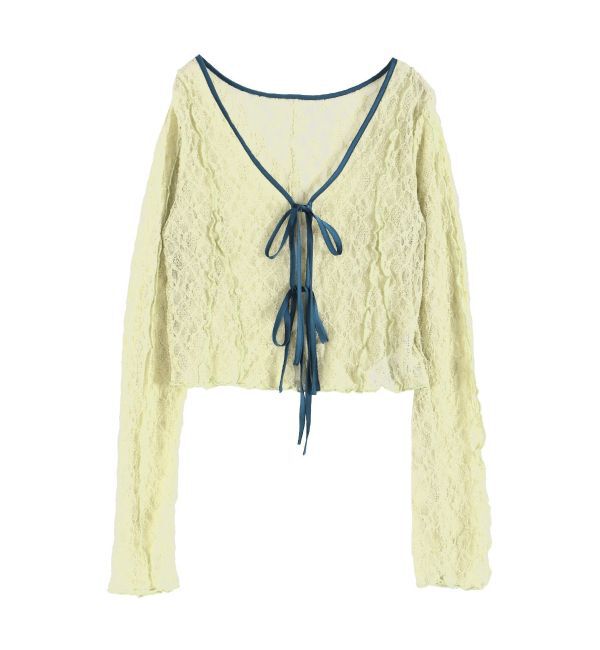 EVRIS「レースショートカーディガン」|カーディガン|