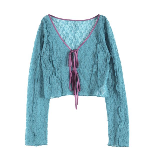 EVRIS「レースショートカーディガン」|カーディガン|