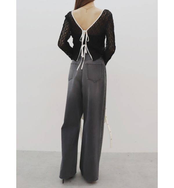 EVRIS「レースショートカーディガン」|カーディガン|