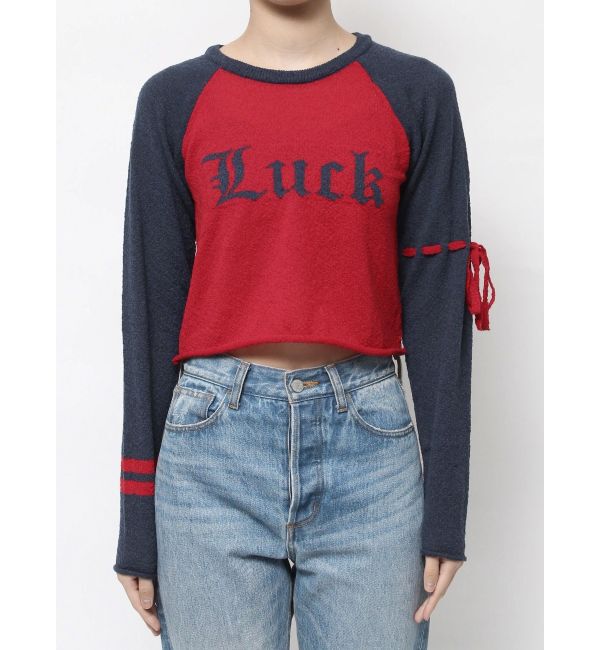 jouetie「ロゴジャガードラグランニット」|ニット・セーター|