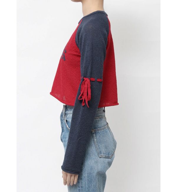 jouetie「ロゴジャガードラグランニット」|ニット・セーター|