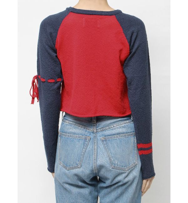 jouetie「ロゴジャガードラグランニット」|ニット・セーター|