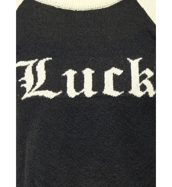 jouetie「ロゴジャガードラグランニット」|ニット・セーター|