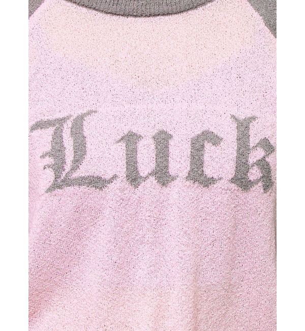 jouetie「ロゴジャガードラグランニット」|ニット・セーター|