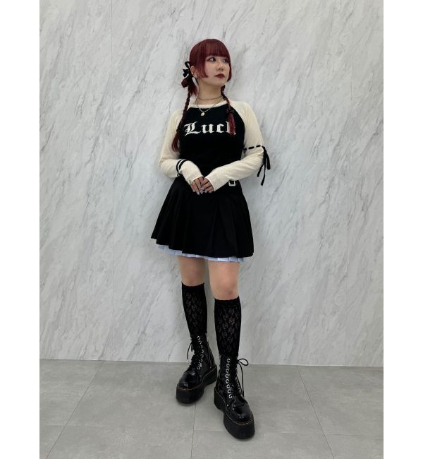 jouetie「ロゴジャガードラグランニット」|ニット・セーター|