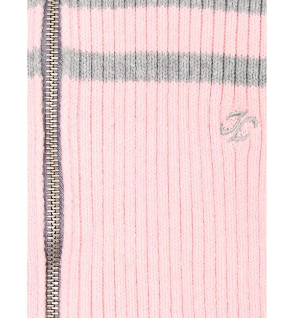 jouetie「ラインハイネックジップカーデ」|カーディガン|