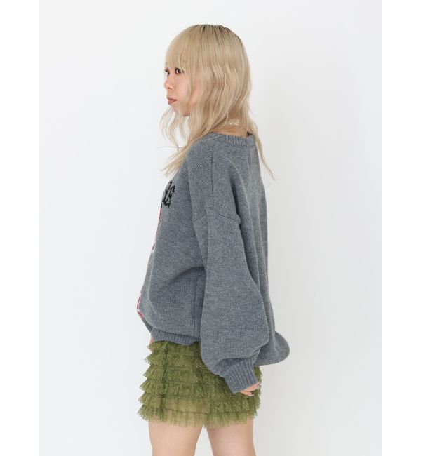 jouetie「リボンジャガードルーズニット」|ニット・セーター|