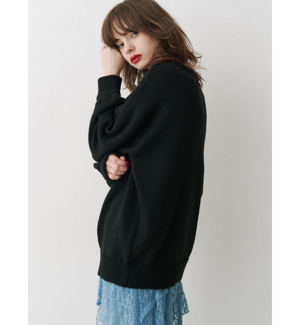 jouetie「リボンジャガードルーズニット」|ニット・セーター|