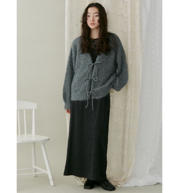 merry jenny「Vネックおはなシアーカーディガン」|カーディガン|