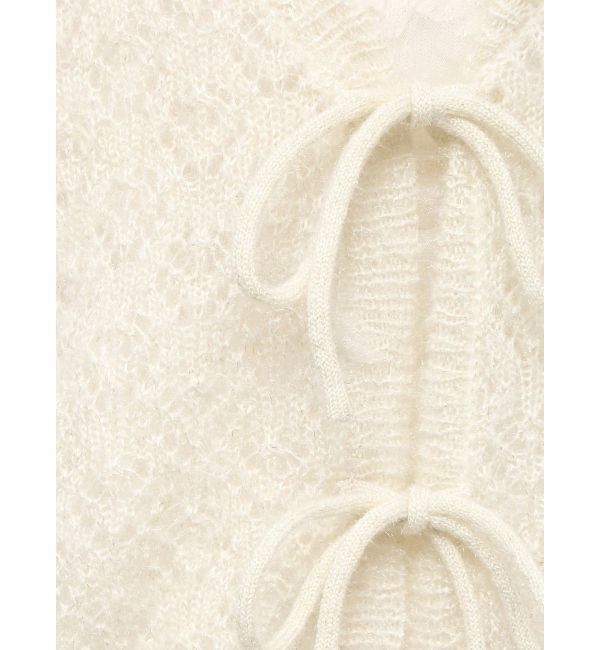 merry jenny「Vネックおはなシアーカーディガン」|カーディガン|