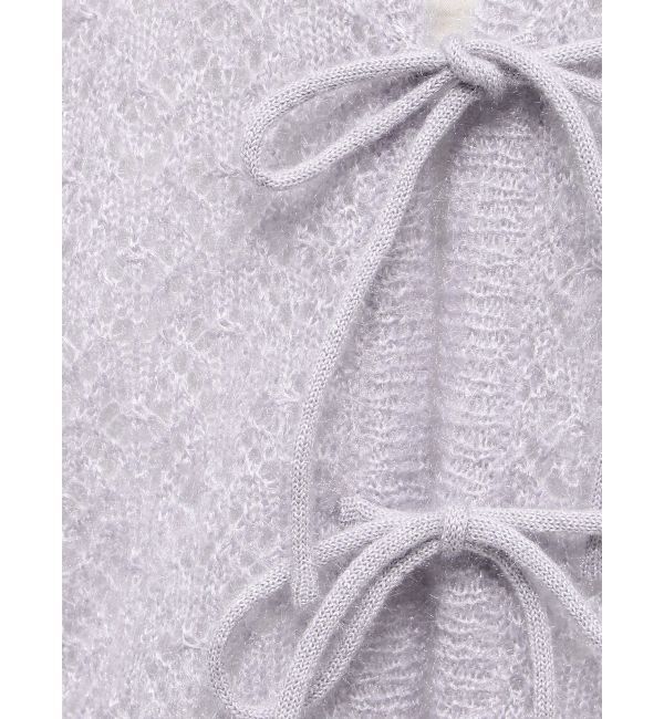 merry jenny「Vネックおはなシアーカーディガン」|カーディガン|