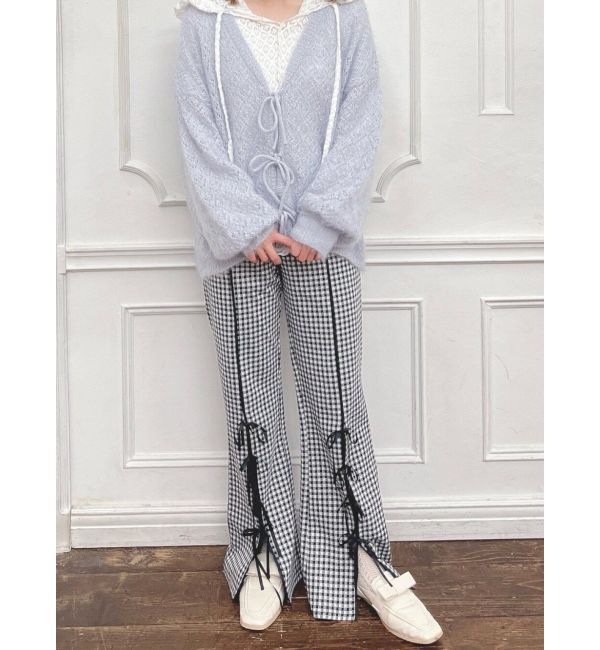 merry jenny「Vネックおはなシアーカーディガン」|カーディガン|