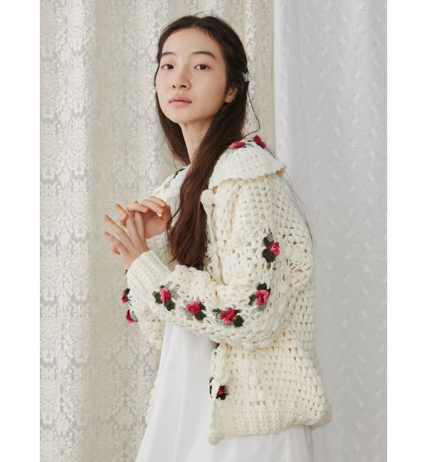 merry jenny「クロシェカーディガン」|カーディガン|