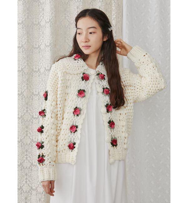 merry jenny「クロシェカーディガン」|カーディガン|