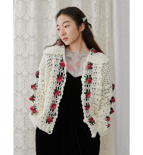 merry jenny「クロシェカーディガン」|カーディガン|