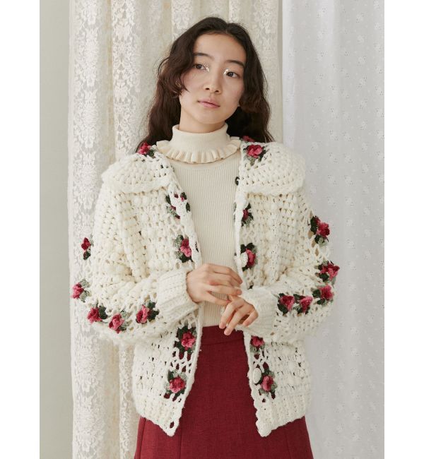 merry jenny「クロシェカーディガン」|カーディガン|