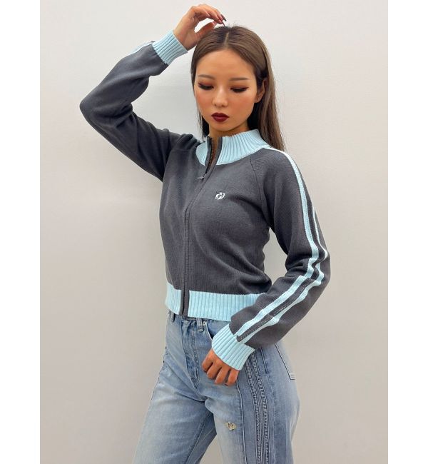 GYDA「GDアームラインニットブルゾン」|カーディガン|