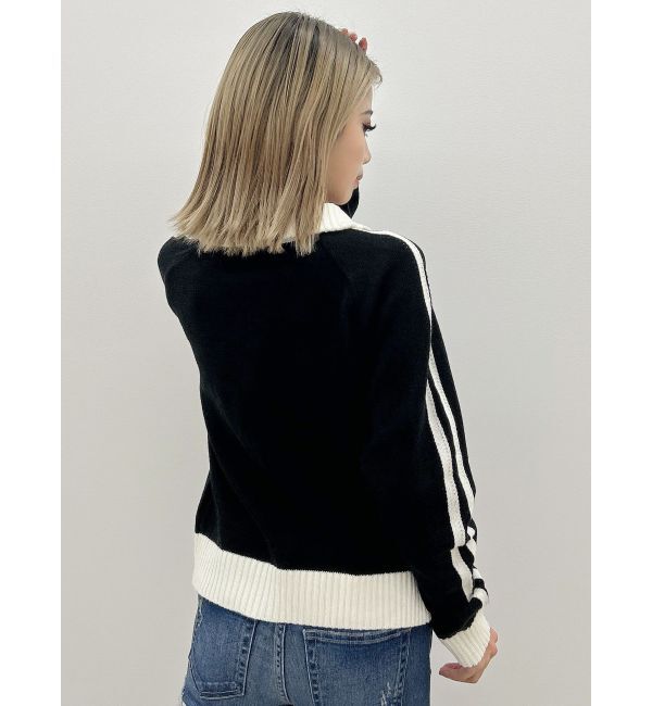 GYDA「GDアームラインニットブルゾン」|カーディガン|