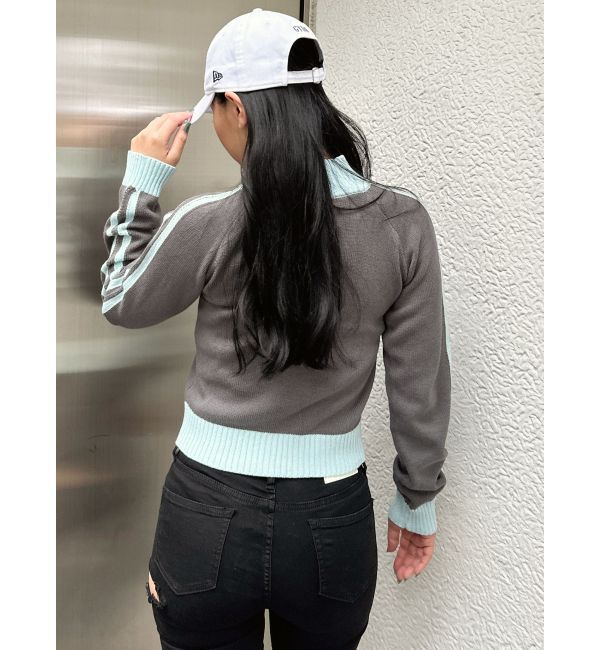 GYDA「GDアームラインニットブルゾン」|カーディガン|