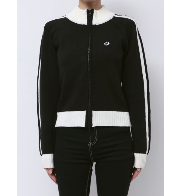 GYDA「GDアームラインニットブルゾン」|カーディガン|