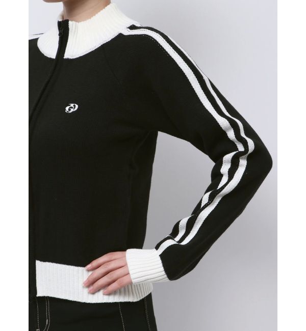 GYDA「GDアームラインニットブルゾン」|カーディガン|