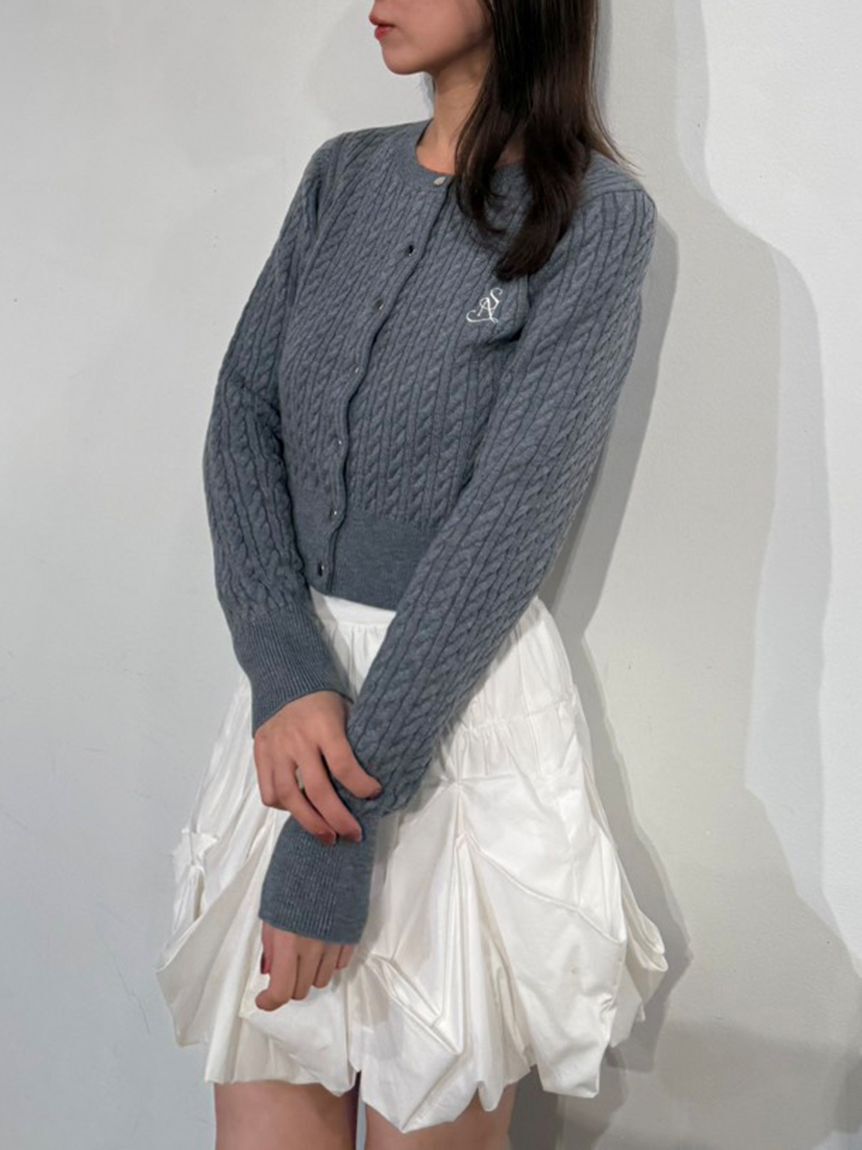 SNIDEL「メタルボタンニットカーディガン」|カーディガン|GRY