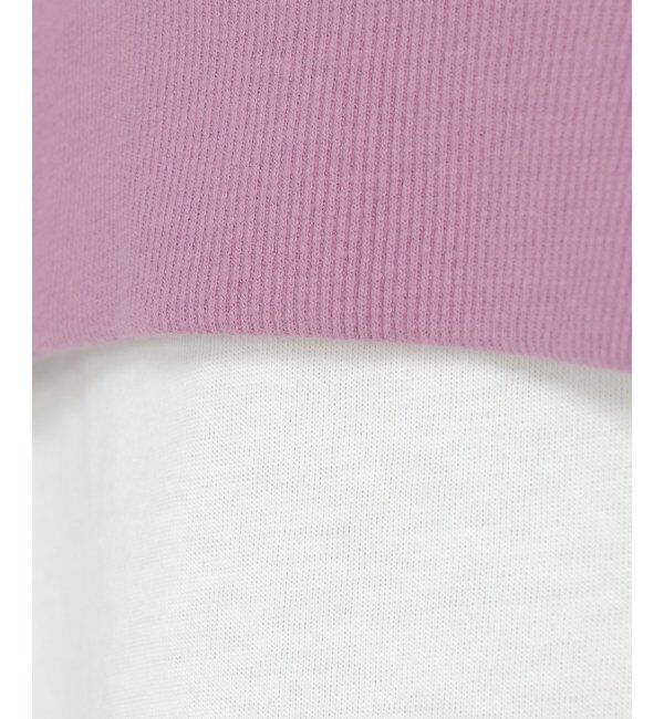 ikka「フェイクレイヤード裏毛プルオーバー」|パーカー|