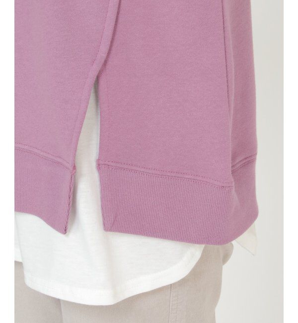 ikka「フェイクレイヤード裏毛プルオーバー」|パーカー|