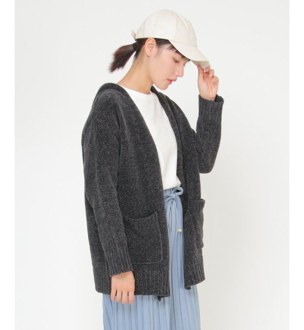 ikka「モールニットトッパーカーデ」|その他|チャコール