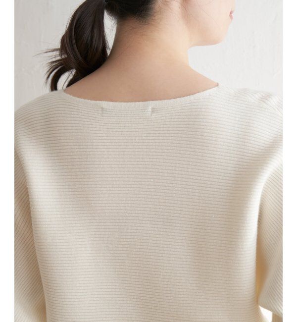 IKKA LOUNGE「横リブドルマンラメニットプルオーバー」|プルオーバー|
