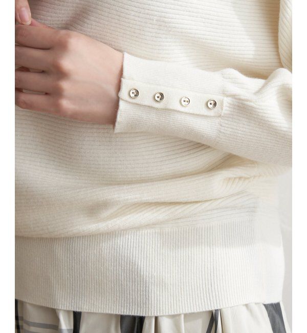 IKKA LOUNGE「横リブドルマンラメニットプルオーバー」|プルオーバー|