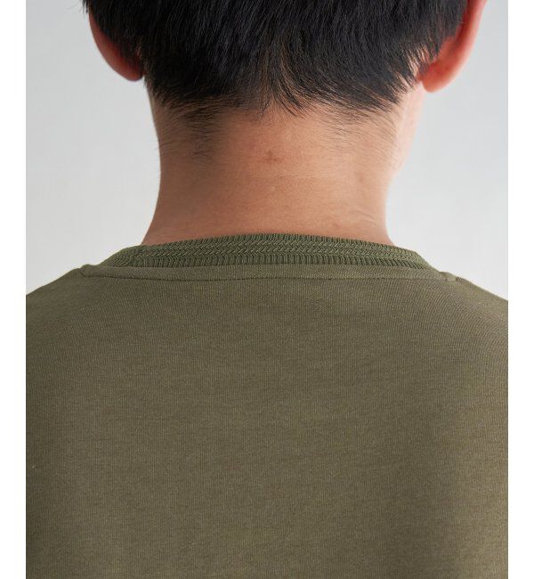 ikka「ライトダンボールジャカード襟ダブルフェイスTシャツ」|Tシャツ・カットソー|