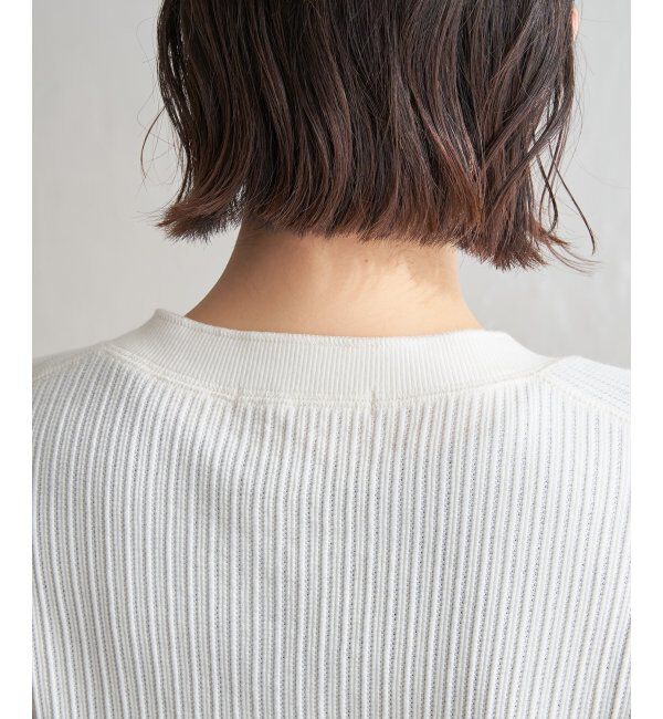 Lbc with Life「パールスナップボタンリブカーデ」|カーディガン|