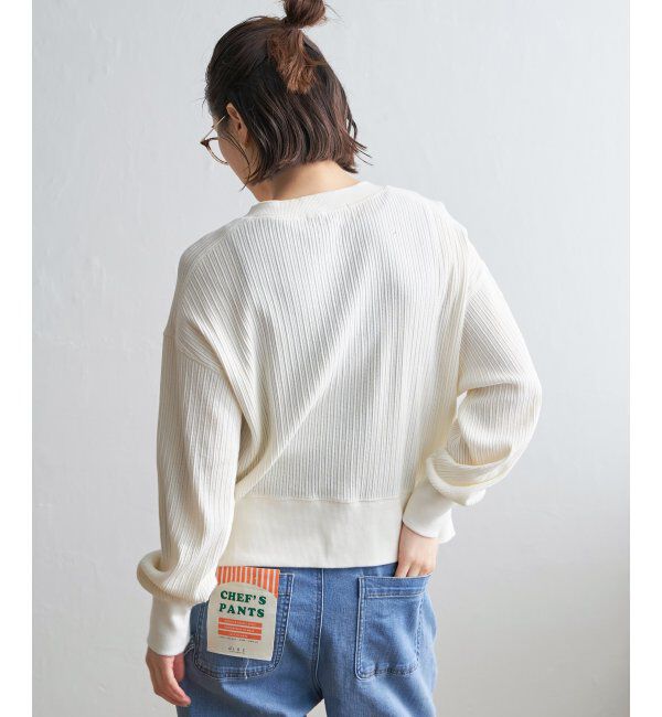 Lbc with Life「パールスナップボタンリブカーデ」|カーディガン|