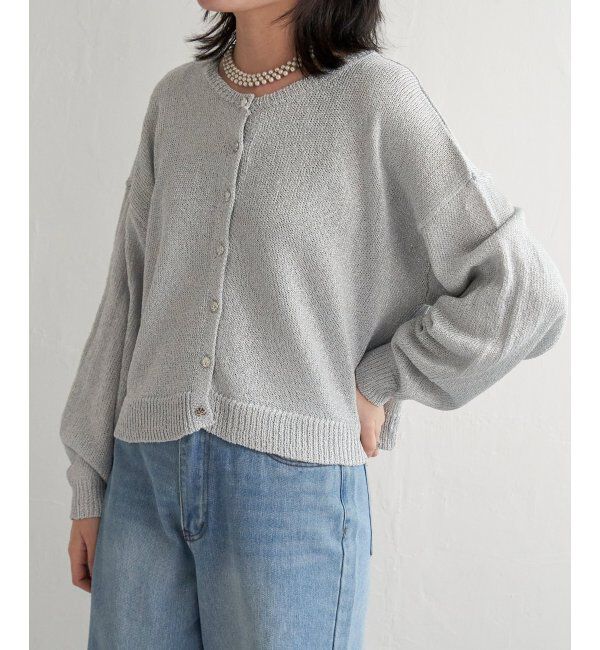 VENCE share style「ラメリリーヤーンカーディガン」|カーディガン|