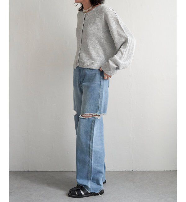 VENCE share style「ラメリリーヤーンカーディガン」|カーディガン|