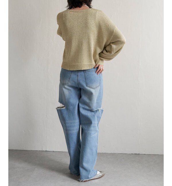 VENCE share style「ラメリリーヤーンカーディガン」|カーディガン|