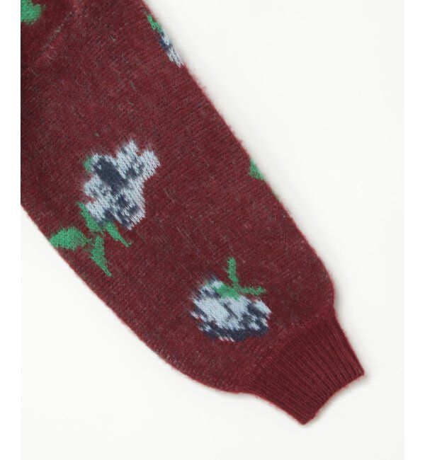 VENCE share style「レトロ花柄ジャガードカーディガン」|カーディガン|