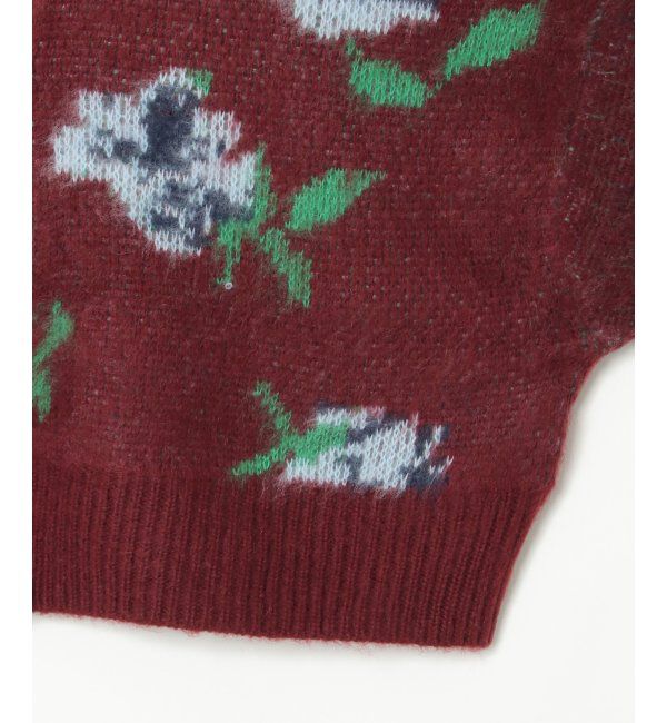 VENCE share style「レトロ花柄ジャガードカーディガン」|カーディガン|